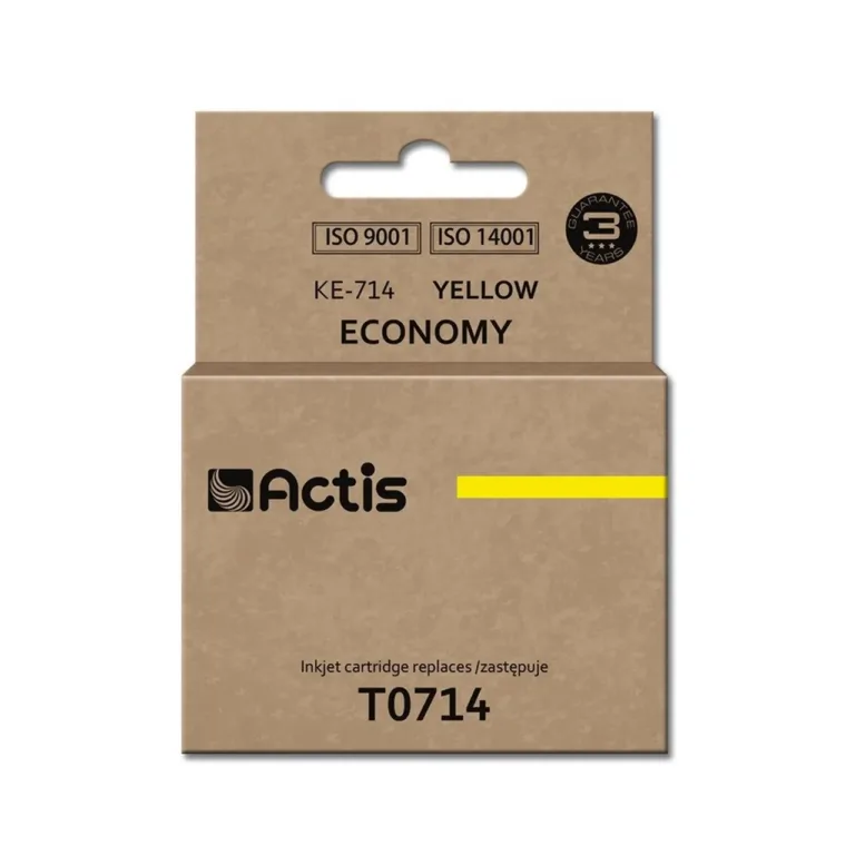 Actis KE-714 13,5 ml kollane tindikassett (asendab Epson T0714, T0894, T1004) Epson printeritele