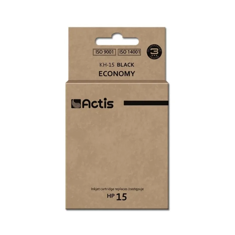Actis KH-15 44 ml must pigmenttindikassett HP 15 C6615N asenduseks HP Deskjet/Officejet/PSC printeritele