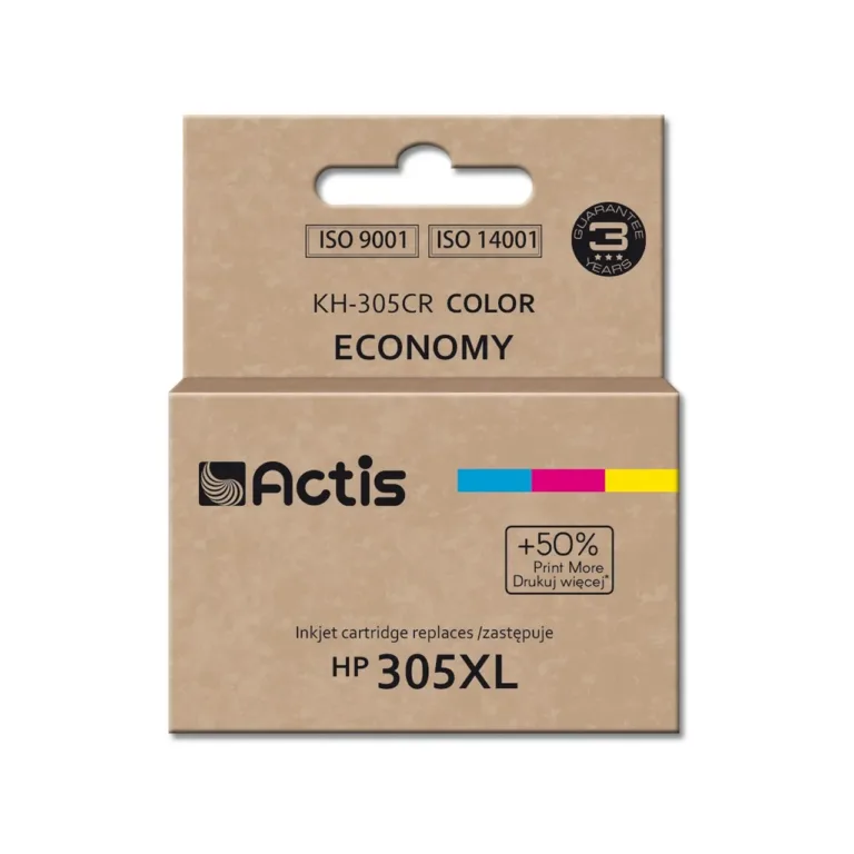 Actis KH-305CR 18 ml värvikassett HP 305XL asendus, HP DeskJet/Envy/Envy Pro printeritele, tsüaan-magenta-kollane