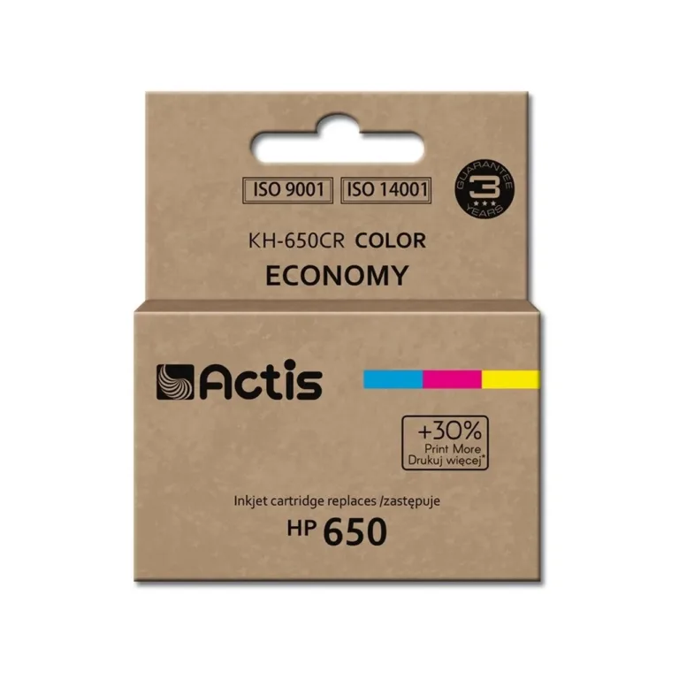 Actis KH-650CR 18 ml värviline tindikassett (HP 650 CZ102AE asendus) HP DeskJet Ink Advantage printeritele