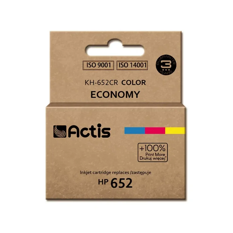 Actis KH-652CR 18 ml värviline tindikassett HP 652 (F6V24AE) asendus HP Deskjet Ink Advantage printeritele