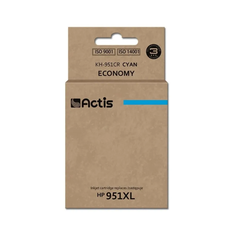Actis KH-951CR 25 ml tsüaansinine tindikassett (asendab HP 951XL CN046AE) HP Officejet Pro 8100/8600/8610/8620/251DW/276DW printeritele