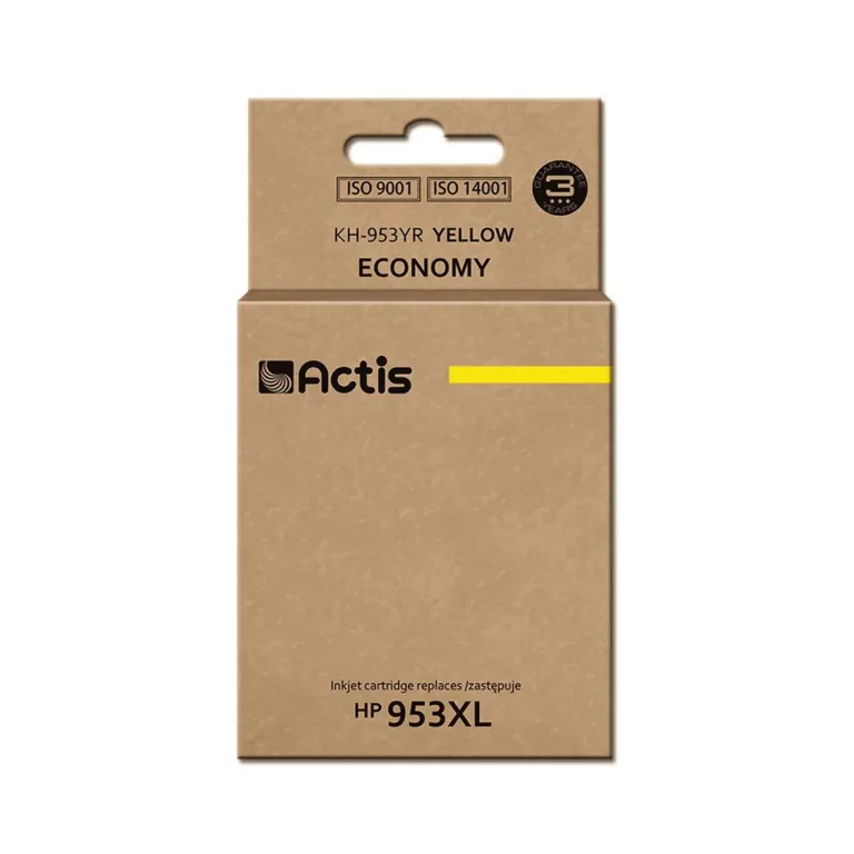Actis KH-953YR 25 ml kollane XL tindikassett (HP 953XL F6U18AE asendus) HP Officejet Pro printeritele