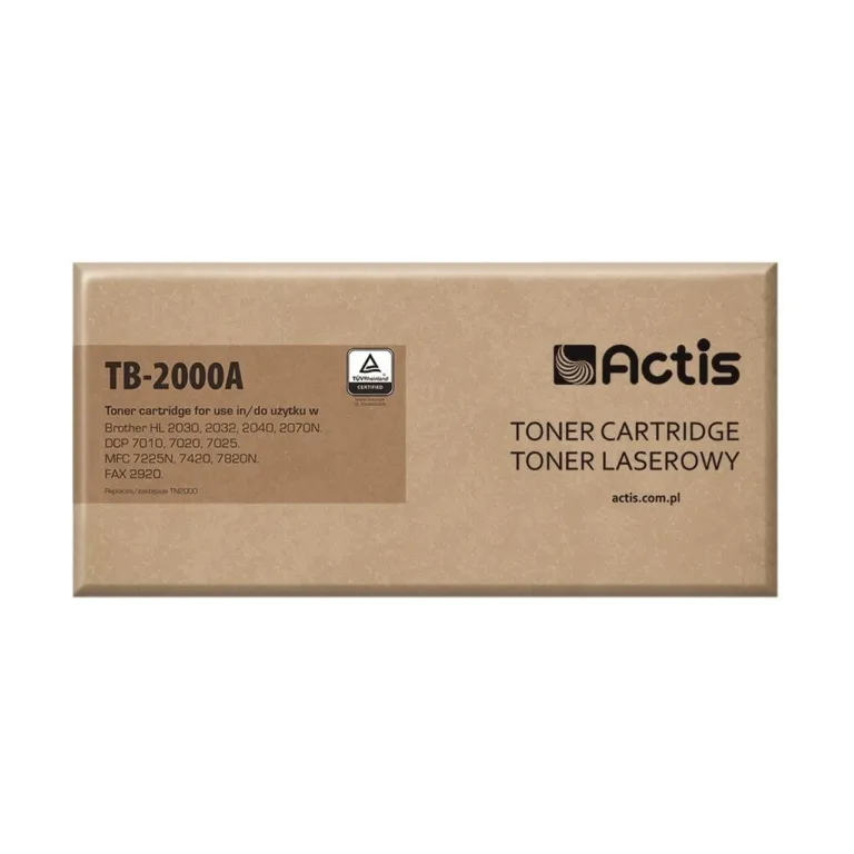 Actis TB-2000A must toonerkassett (asendus Brother TN-2000/TN-2005, 2500 lehekülge, standard, 1 tk, ühilduv Brotheri laserprinteritega)