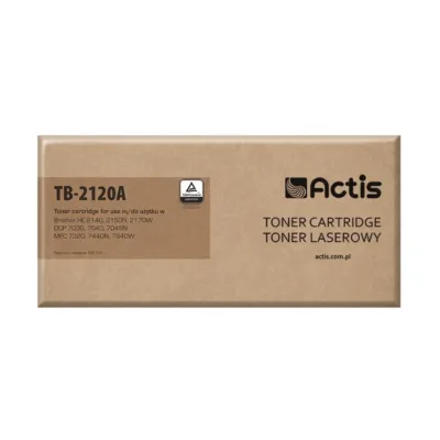Actis TB-2120A must tooner Brother TN-2120 asenduseks, 2600 lehekülge, ühilduv Brother HL/DCP/MFC printeritega