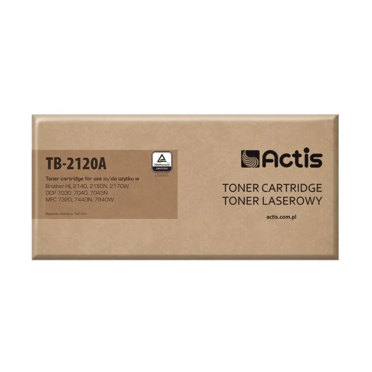 Actis TB-2120A must tooner Brother TN-2120 asenduseks, 2600 lehekülge, ühilduv Brother HL/DCP/MFC printeritega