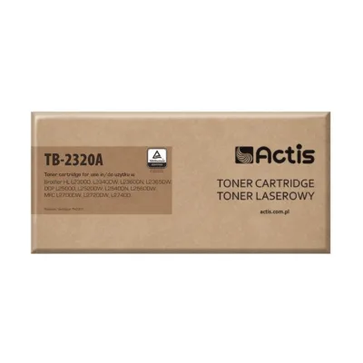 Actis TB-2320A must laserlaadija Brother TN-2320 asenduskassett, 2600 lk, ühilduv Brother HL/DCP/MFC printeritega