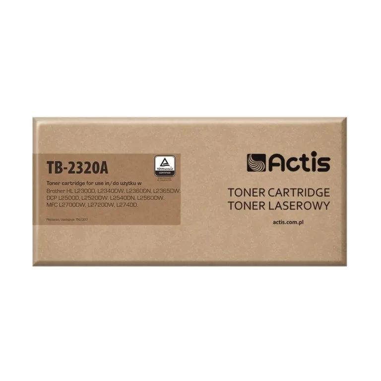 Actis TB-2320A must laserlaadija Brother TN-2320 asenduskassett, 2600 lk, ühilduv Brother HL/DCP/MFC printeritega