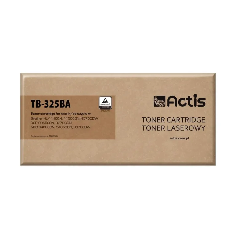 Actis TB-325BA must lasertooner Brother TN-325BK asenduseks, 6000 lehekülge, ühilduv HL/DCP/MFC seeria printeritele