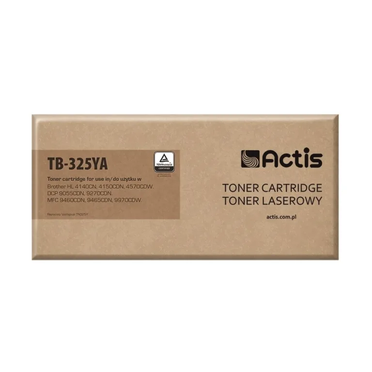Actis TB-325YA kollane tooner Brother TN-325Y asendus, XL, 3500 lk, ühilduv Brother HL/DCP/MFC printeritega