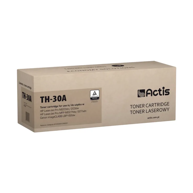 Actis TH-30A must laserprinteri toonerkassett, HP 30A (CF230A) asendus, 1600 lehte, ühilduv HP LaserJet Pro M203/M227 ja Canon LBP162dw, 1 kassett