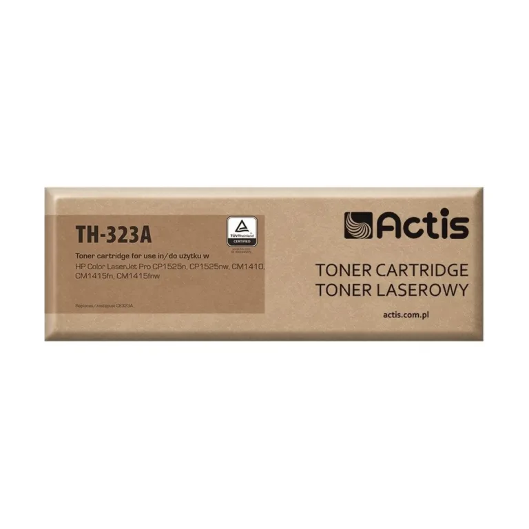Actis TH-323A magenta tooner (HP 128A CE323A asendus, 1300 lk, standard, HP Color LaserJet Pro CP1525/CM1415)