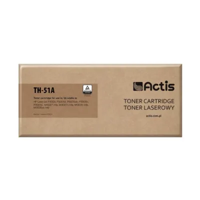 Actis TH-51A must tooner HP 51A (Q7551A) asenduseks, 6500 lk, sobib HP LaserJet P3005/M3027/M3035, standardmaht