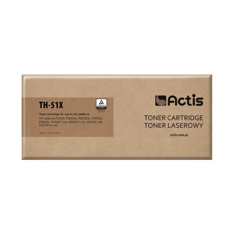 Actis TH-51X must ühilduv HP 51X Q7551X tooner, 13 000 lk, LaserJet P3005/M3027/M3035, ühilduv, 1 tk