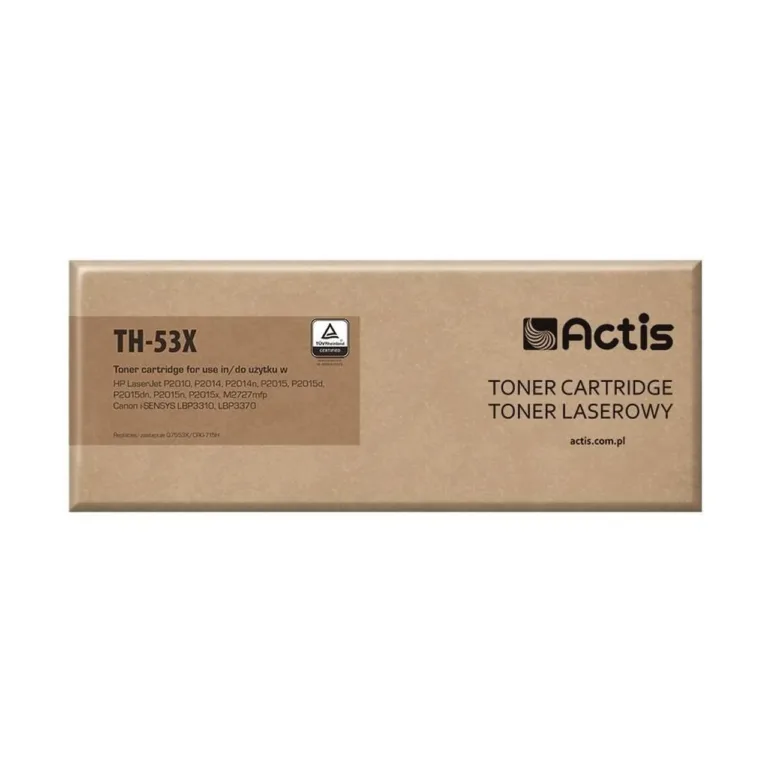 Actis TH-53X must 7000 lk ühilduv lasertooner HP 53X Q7553X/Canon CRG-715H jaoks, 1 tk