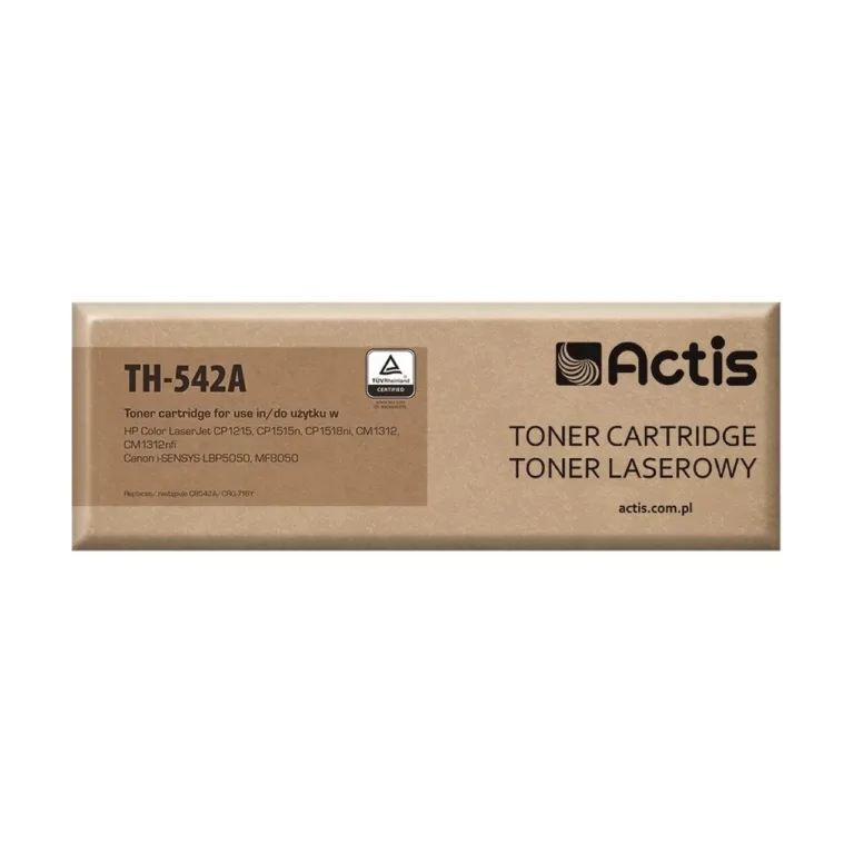 Actis TH-542A kollane lasertooner (HP 125A CB542A, Canon CRG-716Y asendus, 1500 lehte, ühilduv HP/Canon printeritega)