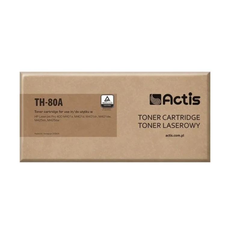 Actis TH-80A must lasertooner HP 80A (CF280A) asendamiseks, 2700 lehte, ühilduv HP LaserJet Pro 400 M401/M425, 1 tk