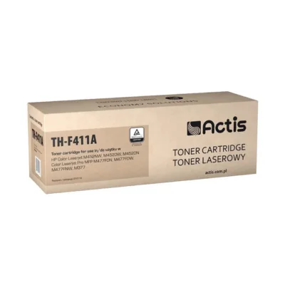 Actis TH-F411A tsüaansinine lasertoonerkassett (HP 410A CF411A asendus, standardmaht, 2300 lehekülge, ühilduv HP LaserJet M377dw/M452dn/M452nw/M477fdn/M477fdw/M477fnw)