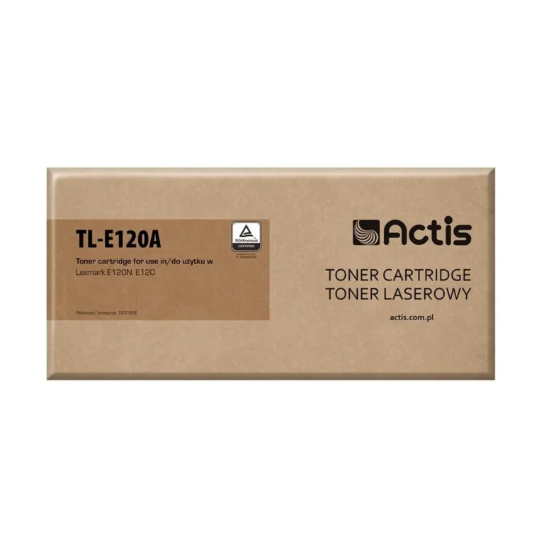 Actis TL-E120A must toonerkassett Lexmark E120/E120n jaoks, standard, 2000 lehekülge, asendus 12016SE