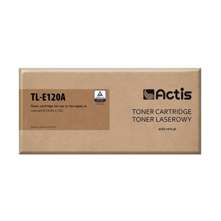 Actis TL-E120A must toonerkassett Lexmark E120/E120n jaoks, standard, 2000 lehekülge, asendus 12016SE