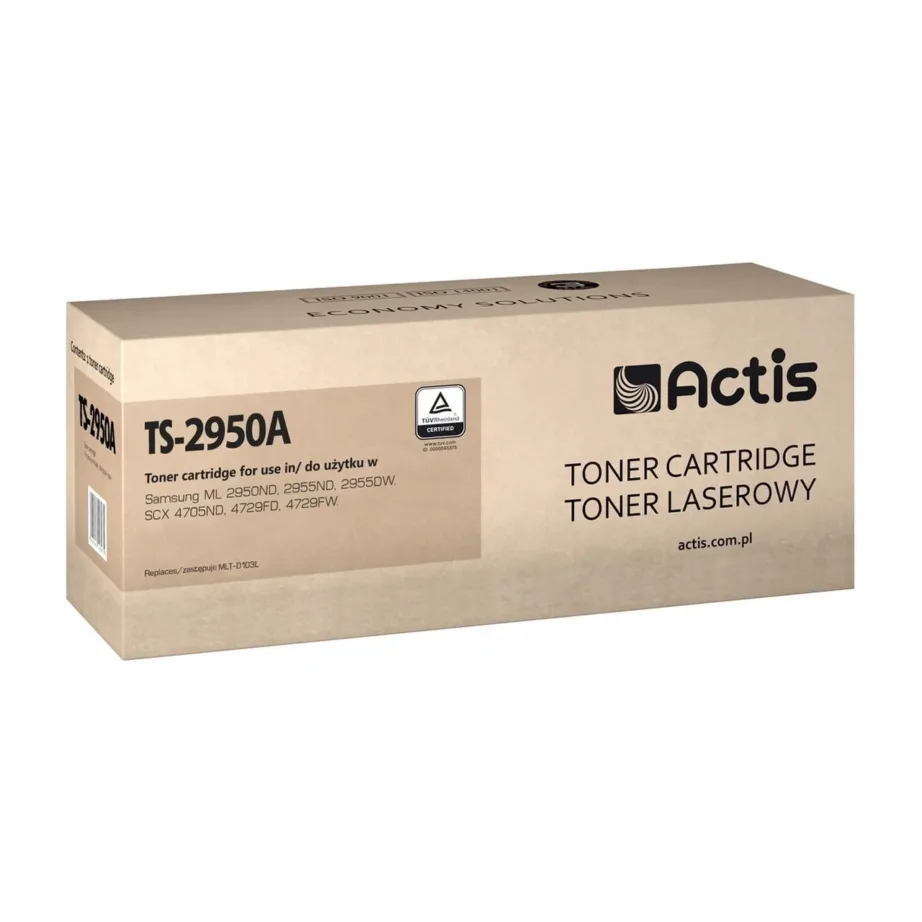 Actis TS-2950A must ühilduv tooner Samsung MLT-D103L asenduseks, 2500 lehte, sobib Samsung ML 2950ND/2955ND/2955DW ja SCX 4705ND/4729FD/4729FW printeritele