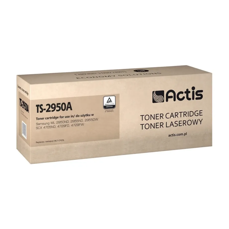 Actis TS-2950A must ühilduv tooner Samsung MLT-D103L asenduseks, 2500 lehte, sobib Samsung ML 2950ND/2955ND/2955DW ja SCX 4705ND/4729FD/4729FW printeritele