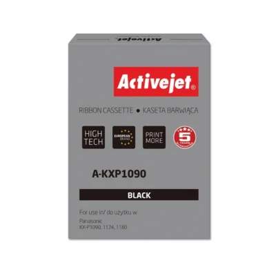 Activejet A-KXP1090 Supreme 8 mm × 1,6 m nailonist tindilint must, Panasonic KX-P ja KDC seeria matriitsprinterile, 4 000 000 tähemärki