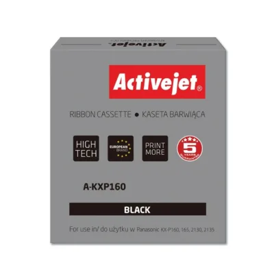 Activejet A-KXP160 must nailonprinterilint 1,8 m (8 mm) Panasonic KXP160/2130/2135/3135 jaoks, tootlikkus 3 000 000 märki, Supreme