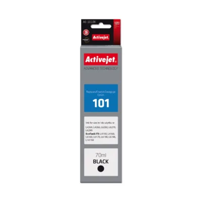 Activejet AE-101BK 70 ml must dye-tint pudel, ühilduv Epson 101 tindiprinteritele