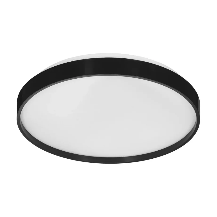 Activejet AJE-AIDA 24W, 39 cm ümar valge/must LED laevalgusti, 4000K neutraalne valgus, 2580 lm, IP20, siseruumidesse