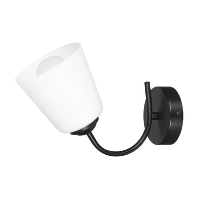 Activejet AJE-ALMA 1P must metallist 28x18 cm E27 seinavalgusti siseruumidesse