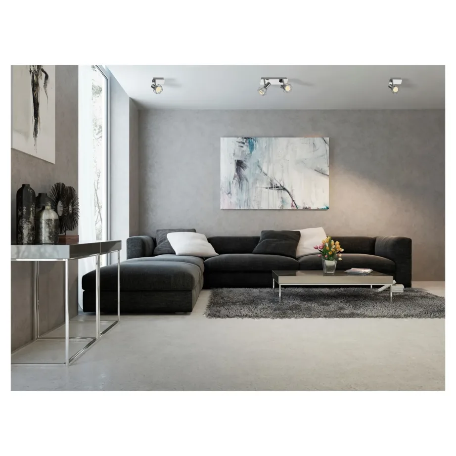 Activejet AJE-BLANKA 2P 80x260x125 mm hõbedane metallist lae- ja seinavalgusti, 2xE14, IP20 – 4