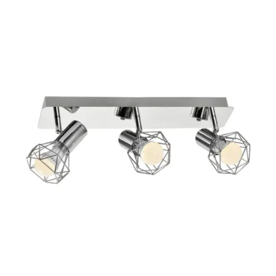 Activejet AJE-BLANKA 3P 400x80 mm 3xE14 hõbedane modernne laevalgusti siseruumidesse