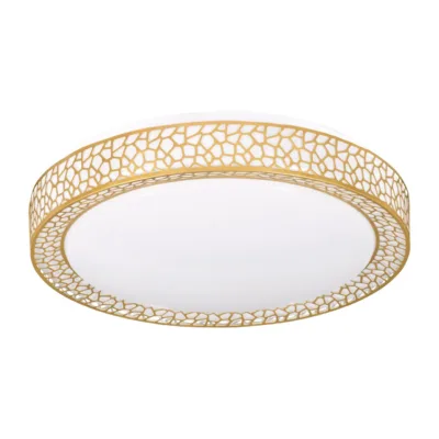 Activejet AJE-BONI 23W 39 cm LED laelamp, valge/kuldne, IP20, neutraalne valgus, siseruumidesse