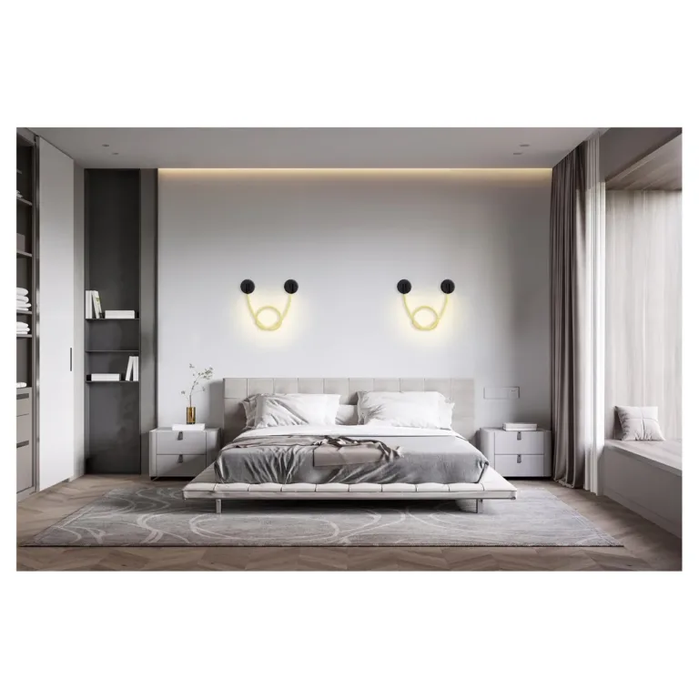 Activejet AJE-CAMELIA WW 158 cm must 16W LED seinavalgusti 2300 lm soojavalge siseruumidesse