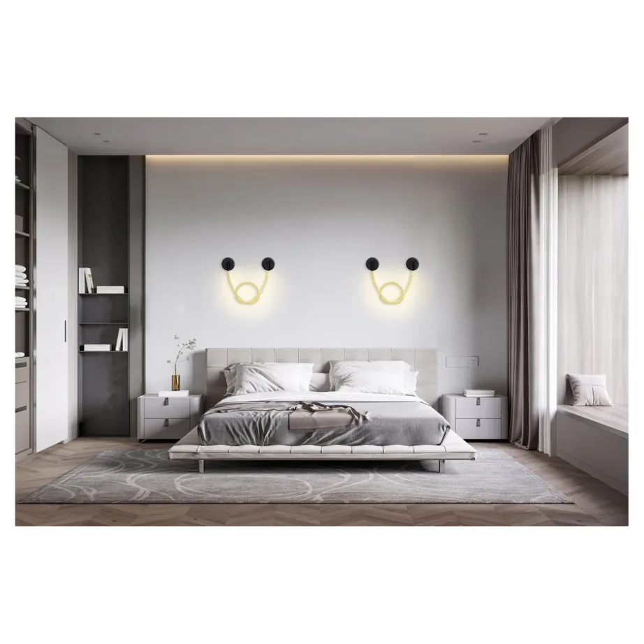 Activejet AJE-CAMELIA WW 158 cm must 16W LED seinavalgusti 2300 lm soojavalge siseruumidesse – 6