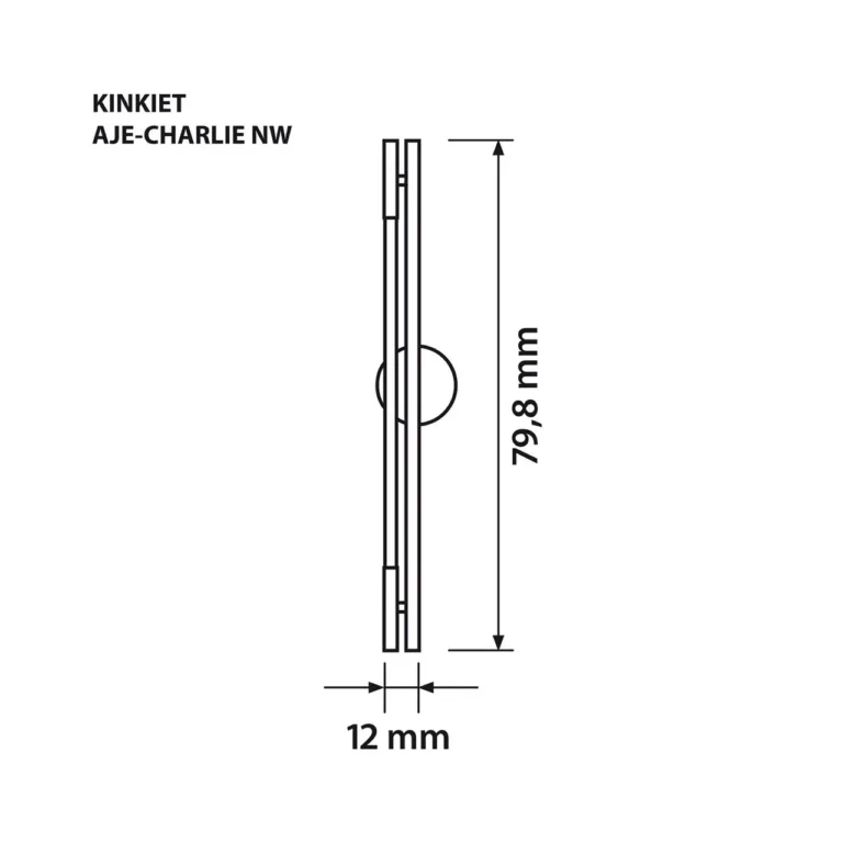 Activejet AJE-CHARLIE NW 798x120x65 mm must LED seinavalgusti 8W 4000K IP20 siseruumidesse