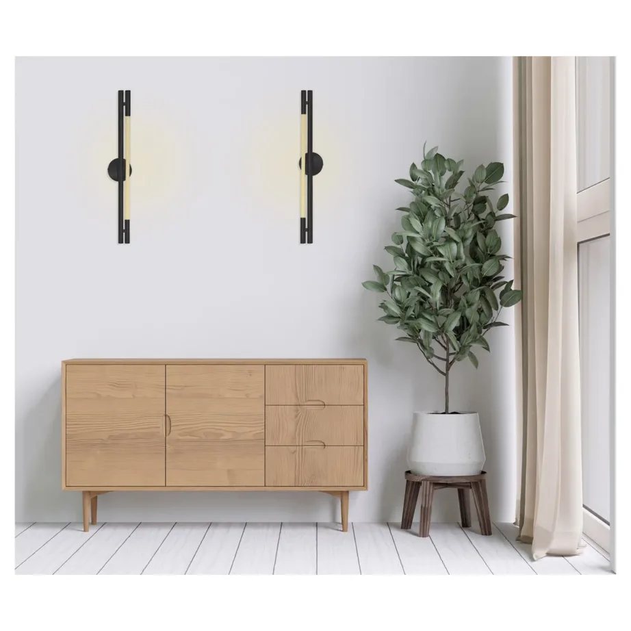 Activejet AJE-CHARLIE WW 8W 798 mm must LED seinavalgusti sooja valge valgusega siseruumidesse – 3