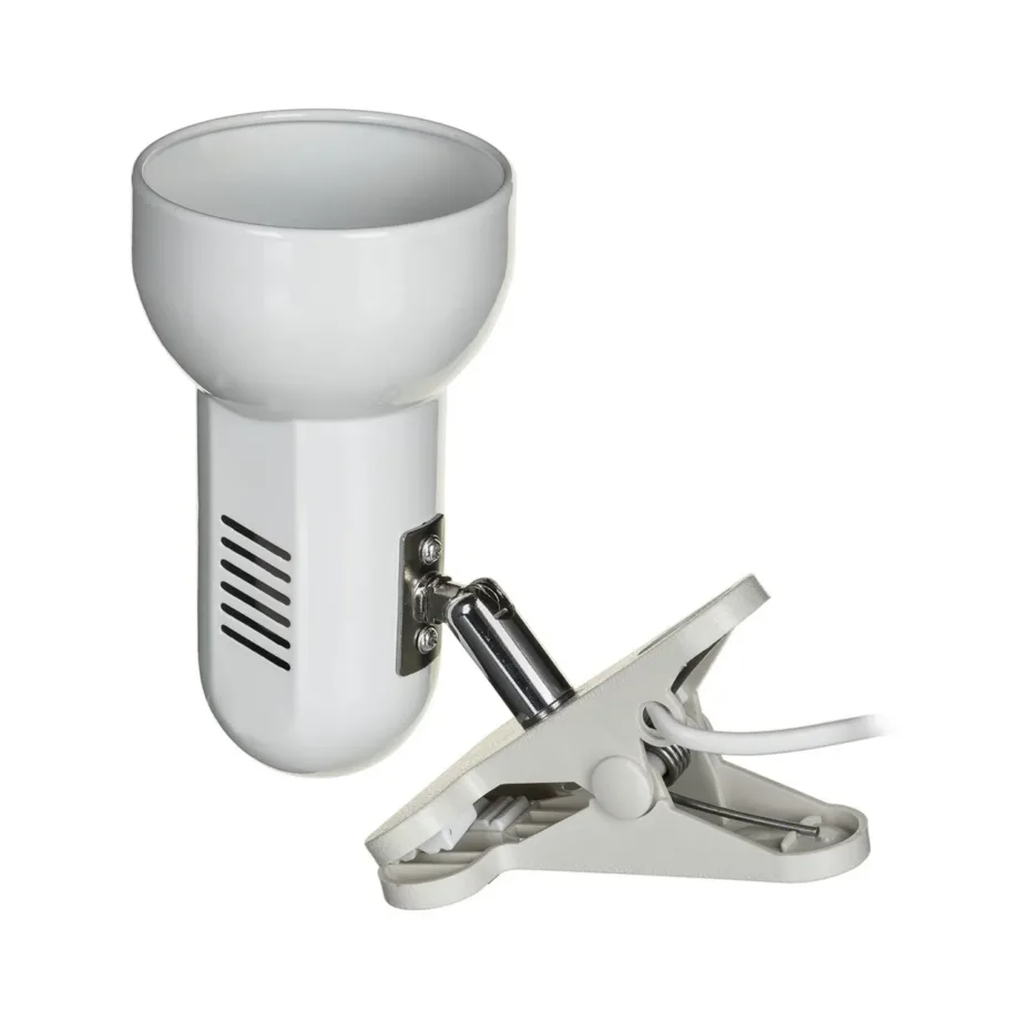 Activejet AJE-CLIP LAMP WHITE 170×120 mm valge klambriga laualamp, metall/plastik, E27 sokkel, 60 W – 3