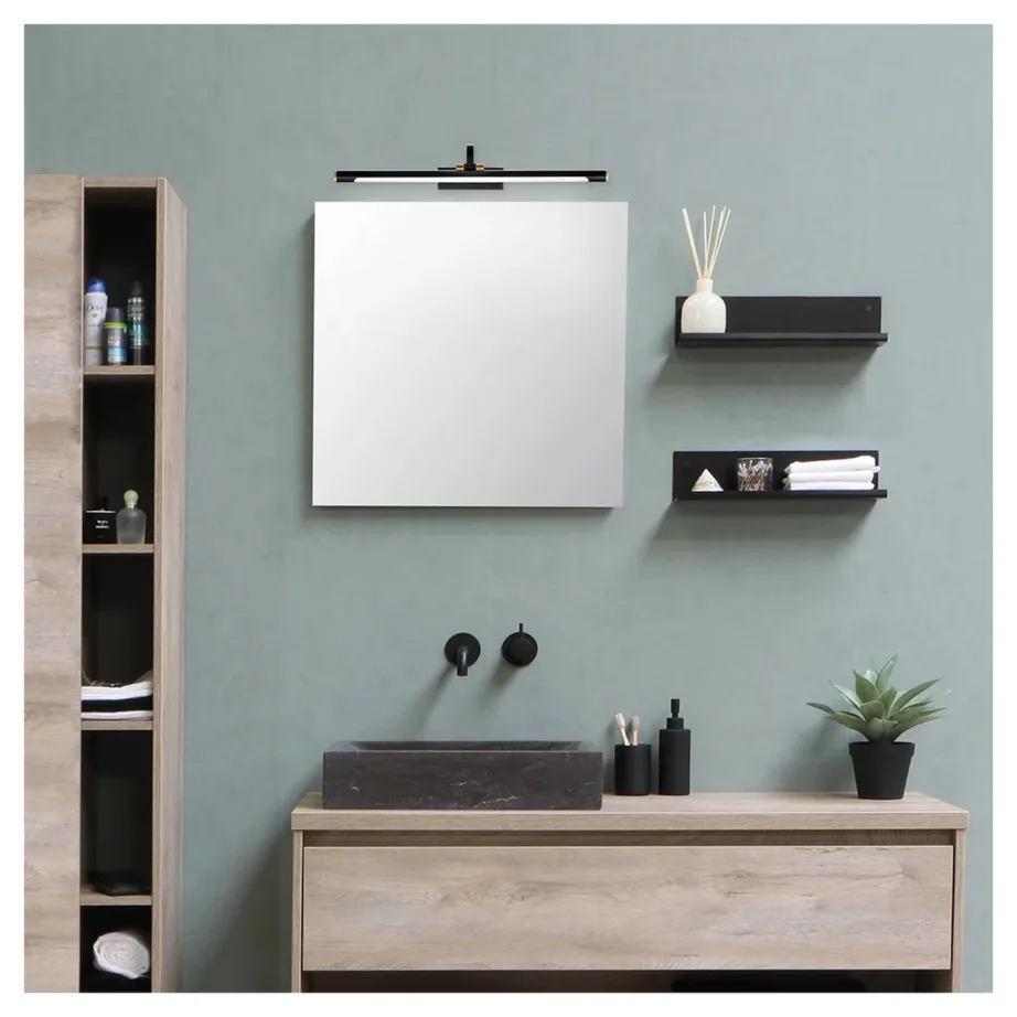 Activejet AJE-FADO 12W 560×210 mm IP44 must/valge/kuldne klassikaline LED seinavalgusti siseruumidesse – 4