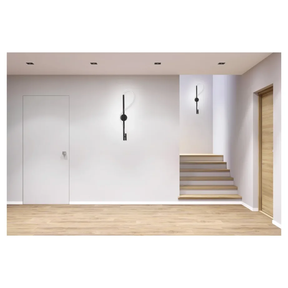 Activejet AJE-GINO NW 900x250x65 mm must 14 W LED seinavalgusti, neutraalne valge valgus, lülitiga, siseruumidesse – 10