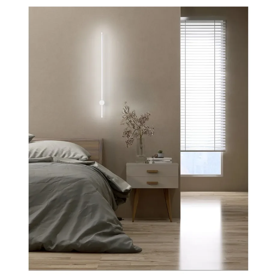 Activejet AJE-HILTON White 900 mm valge LED seinavalgusti, 13 W, 4000 K neutraalne valgus, alumiinium, siseruumidesse – 5