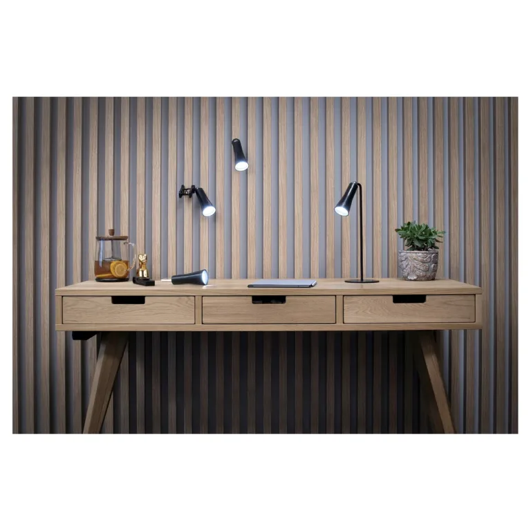 Activejet AJE-IDA 4IN1 must 362x204x120 mm laetav LED multifunktsionaalne laualamp klambriga, magnetotsaga, puutetundliku hämardiga, 3 valgusrežiimi