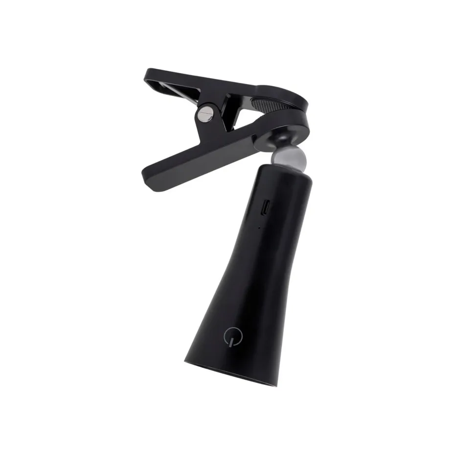 Activejet AJE-IDA 4IN1 must 362x204x120 mm laetav LED multifunktsionaalne laualamp klambriga, magnetotsaga, puutetundliku hämardiga, 3 valgusrežiimi – 5