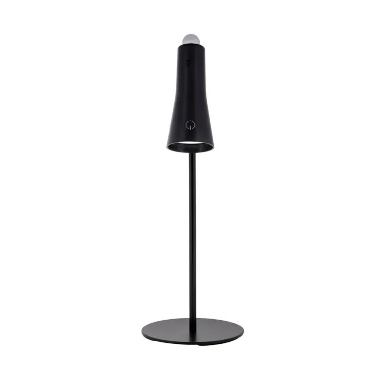 Activejet AJE-IDA 4IN1 must 362x204x120 mm laetav LED multifunktsionaalne laualamp klambriga, magnetotsaga, puutetundliku hämardiga, 3 valgusrežiimi
