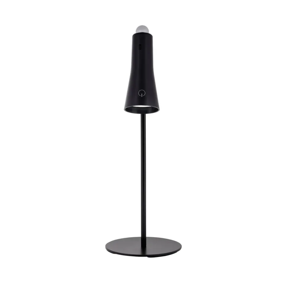 Activejet AJE-IDA 4IN1 must 362x204x120 mm laetav LED multifunktsionaalne laualamp klambriga, magnetotsaga, puutetundliku hämardiga, 3 valgusrežiimi – 6