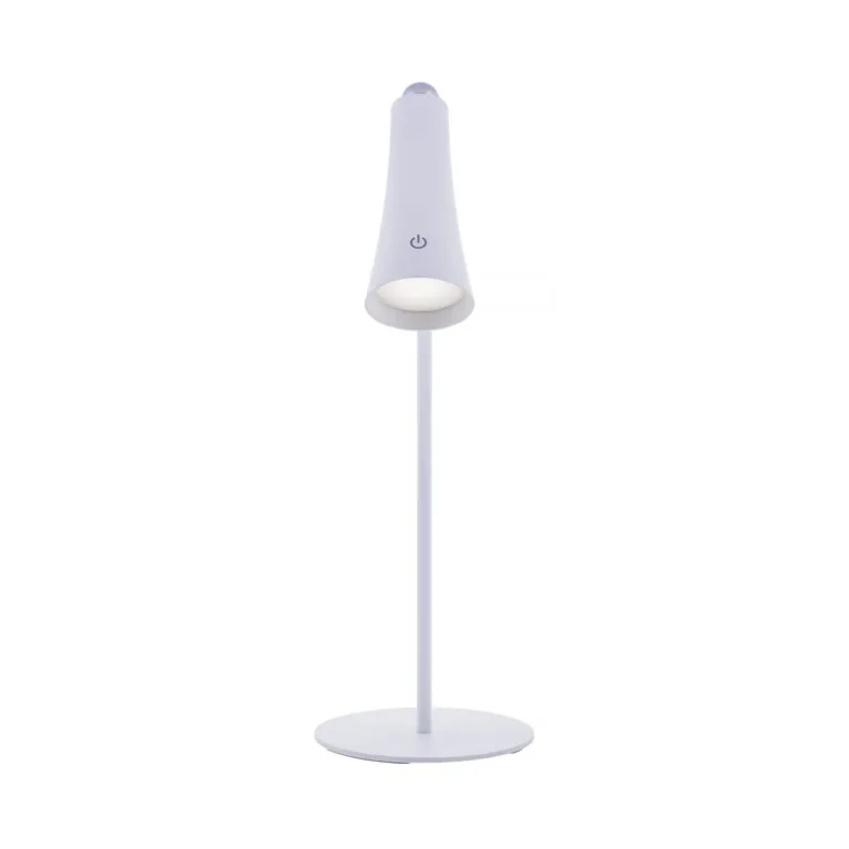 Activejet AJE-IDA 4in1 valge LED-laetav laualamp 12 pirniga, 362 mm, USB-C, magnetilise ja klambriga, puutetundlik hämardi