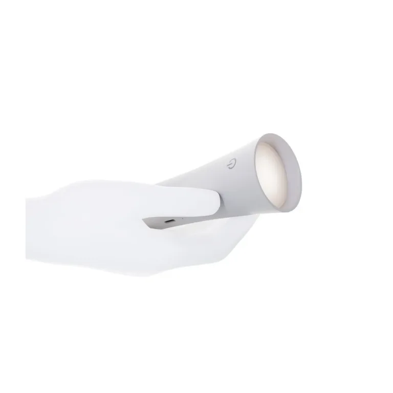 Activejet AJE-IDA 4in1 valge LED-laetav laualamp 12 pirniga, 362 mm, USB-C, magnetilise ja klambriga, puutetundlik hämardi