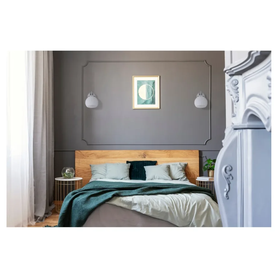 Activejet AJE-IRMA 1P 130 × 175 mm hõbedane metallist seinavalgusti E27 elutuppa ja magamistuppa – 4