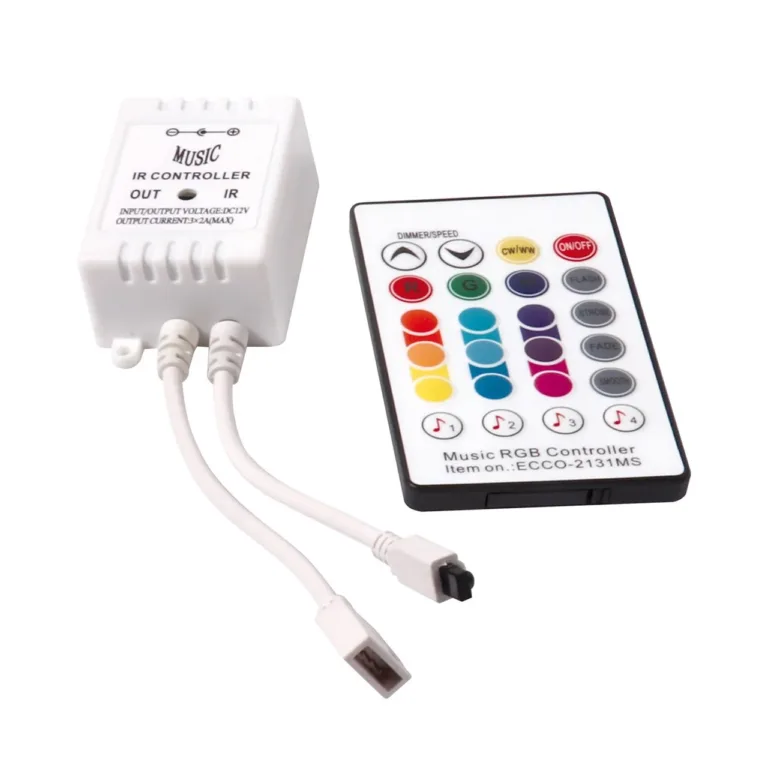 Activejet AJE-LED Music Stripe 3 m IP65 kaugjuhitav LED valgusriba, mitmevärviline, sise- ja välistingimustesse, toiteadapteri ja puldiga